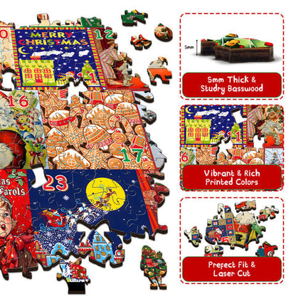 Christmas Advent Calendar Jigsaw Puzzle – 1000 Pieces