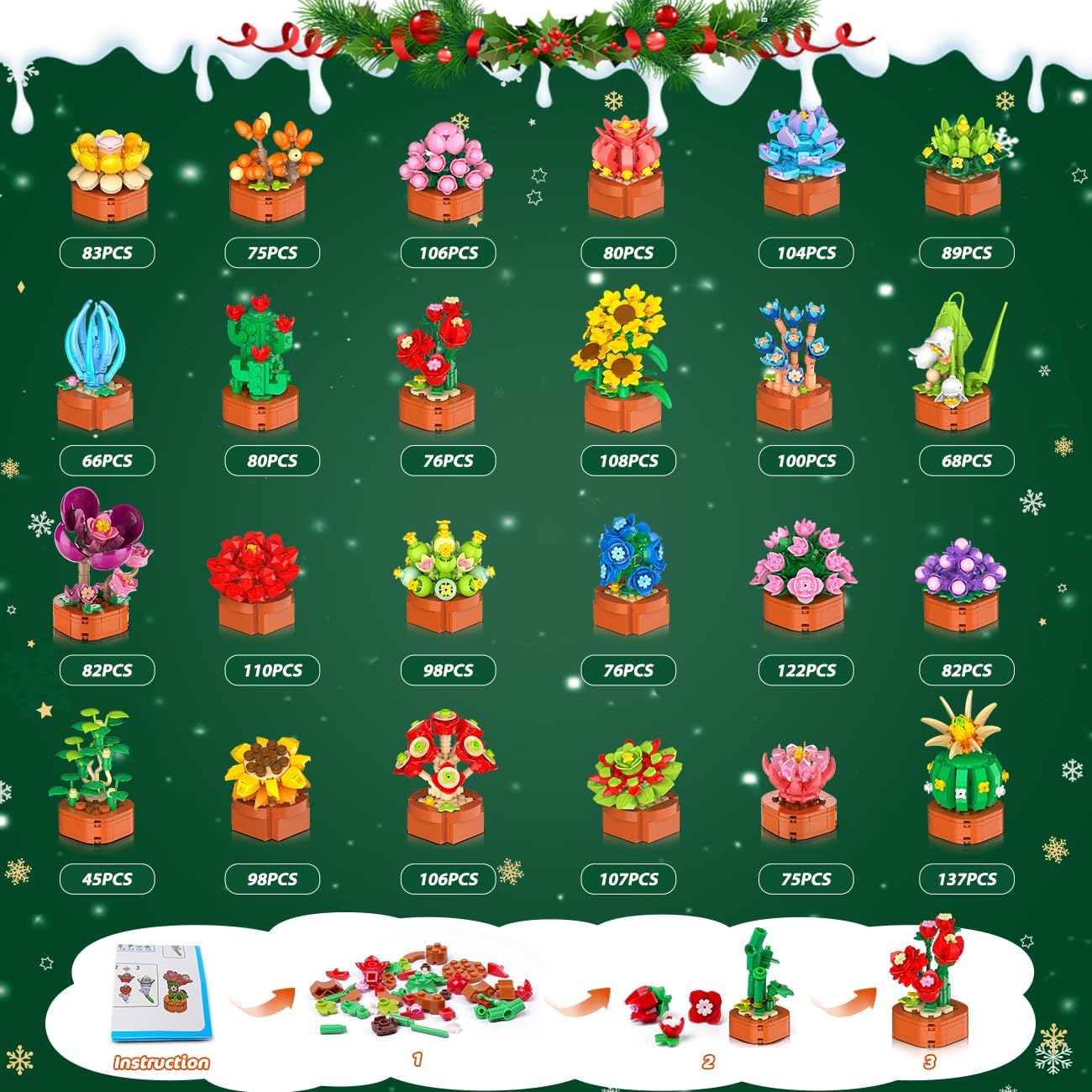 Mini Floral Advent Calendar