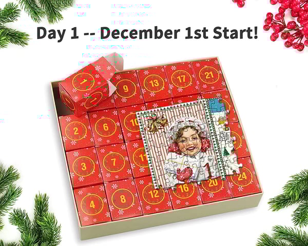 Christmas Advent Calendar Jigsaw Puzzle – 1000 Pieces