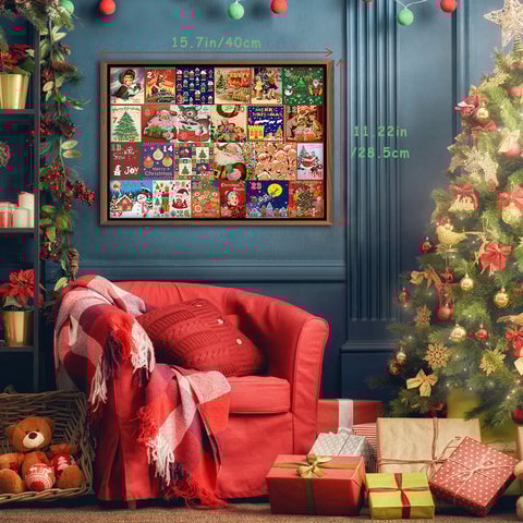 Christmas Advent Calendar Jigsaw Puzzle – 1000 Pieces