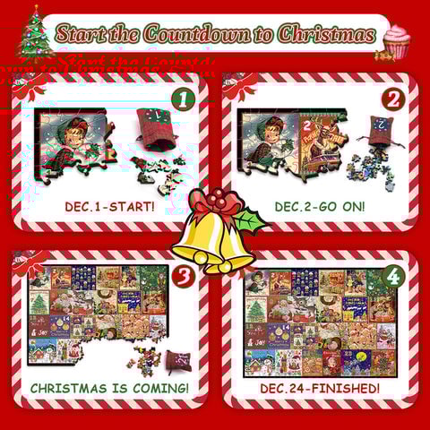 Christmas Advent Calendar Jigsaw Puzzle – 1000 Pieces