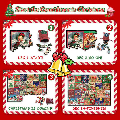 Christmas Advent Calendar Jigsaw Puzzle – 1000 Pieces